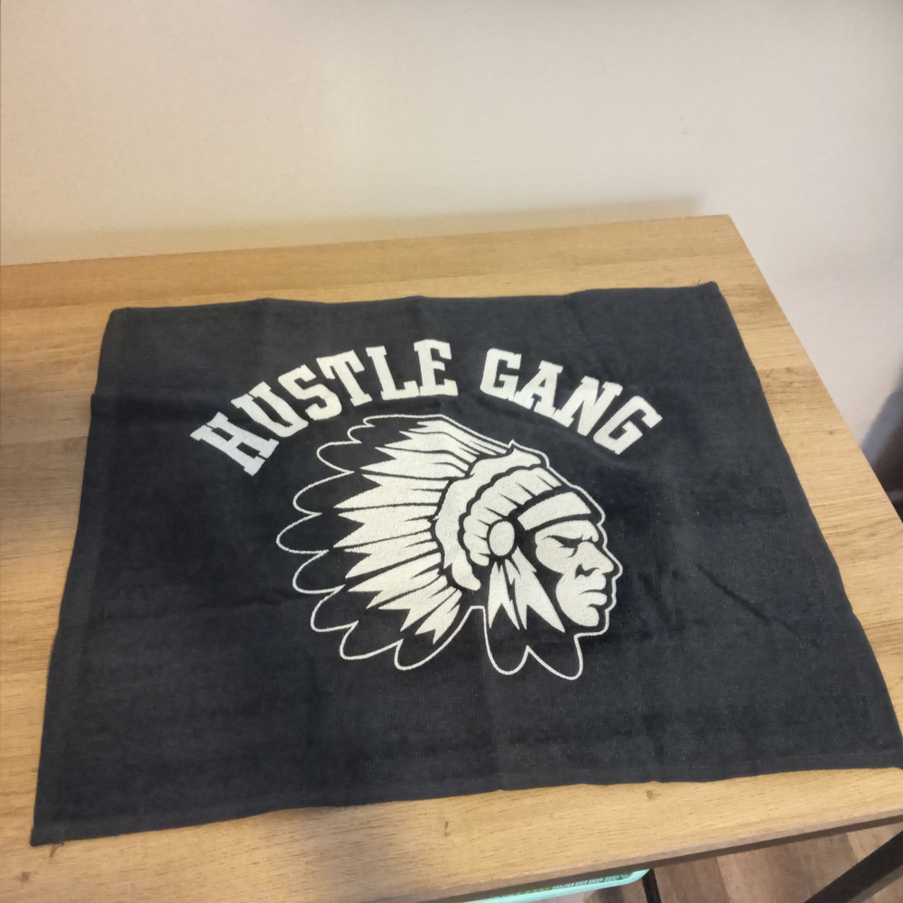 Hustle Gang Black Graphic Bath Towel ~ Free Shipping! ☆